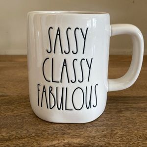 NEW- Rae Dunn- SASSY CLASSY FABULOUS mug/cup